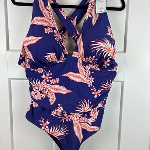 You Di An Floral One-Piece Swimsuit Plus Size 3XL NWT